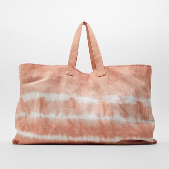 ZARA Extra Large Tie Dye Tote Bag - Picture 1 of 1